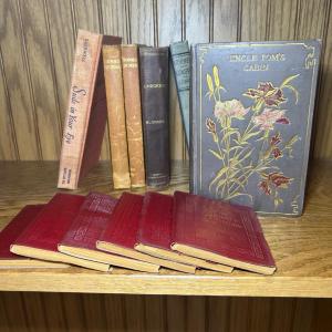 Photo of Antique Books - Harriet Beecher Stowe & More (LR-RG)