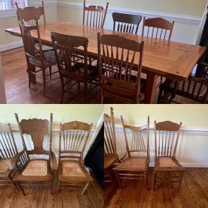 Photo of Farm House Dining Table Plus Eight Chairs (DR-RG)
