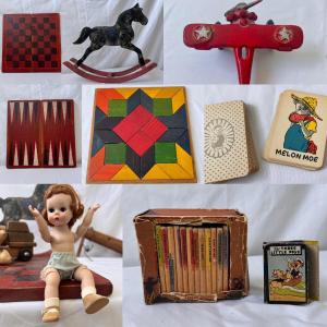 Photo of Vintage Children’s Games, Books, & Toys, incl. Alexander-Kins 'Alex' Doll (UB1