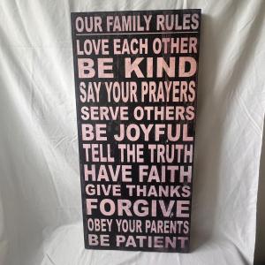 Photo of Family Rules Art (UB3-DZ)