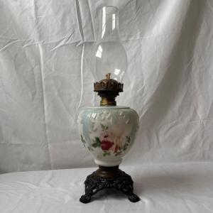 Photo of Hand-Painted Eagle Brand Oil Lamp (UB3-DZ)
