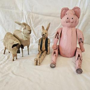 Photo of Primitive Rabbit and Sheep, Sitting Pig and Rabbit (K-DW)