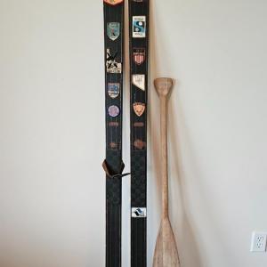 Photo of Vintage Skis and a Canoe Paddle (BD-DW)