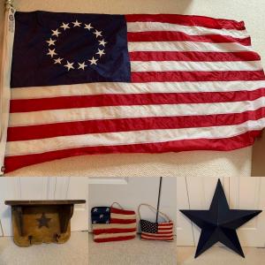 Photo of American Flags with Stars & Stripes Home Decor (UB3-HS)