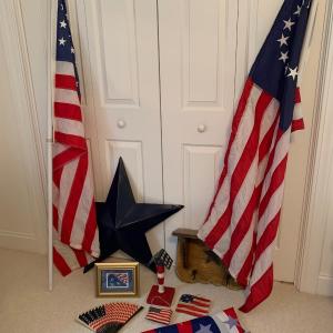 Photo of American Flags with Stars & Stripes Home Decor (UB3-HS)