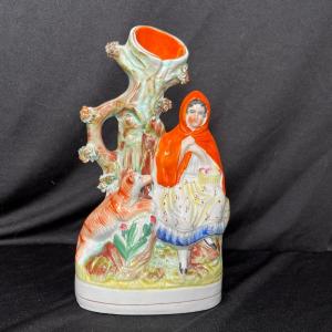 Photo of Staffordshire Pottery Red Ridinghood