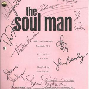 Photo of The Soul Man cast signed script