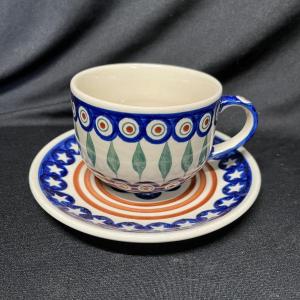 Photo of Polish pottery cup & saucer