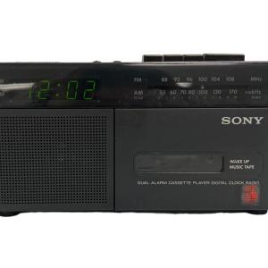 Photo of Sony Dual Alarm Cassette Player Digital Clock Radio