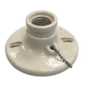 Photo of Eagle Two-Piece Porcelain Pull Chain Receptacle