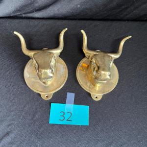 Photo of Brass Bull Coat racks