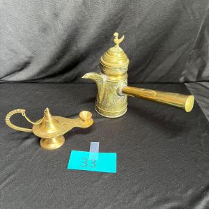 Photo of Middle Eastern Brass items