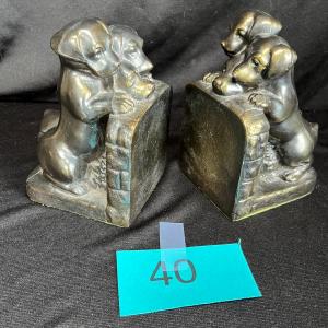 Photo of Vintage puppies book ends