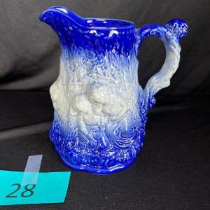 Photo of 1800s English Blue & White pitcher