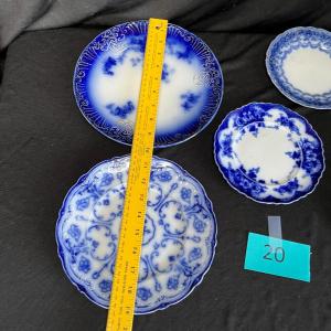 Photo of Assorted Flow Blue Plates