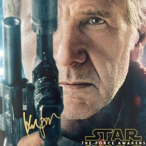 Photo of Star Wars The Force Awakens Harrison Ford signed photo GFA authenticated