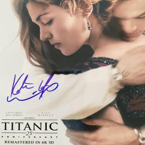 Photo of Titanic Kate Winslet signed movie photo. GFA Authenticated