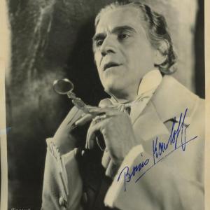 Photo of Boris Karloff signed photo