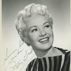 Photo of Betty Grable signed photo. GFA Authenticated