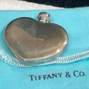 Photo of Tiffany & Co Sterling Perfume Heart w bag
