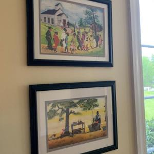 Photo of Saints Go Marchin’ & Old Fashion Bar-B-Q by Maurice Cook, Framed Prints (K-HS)