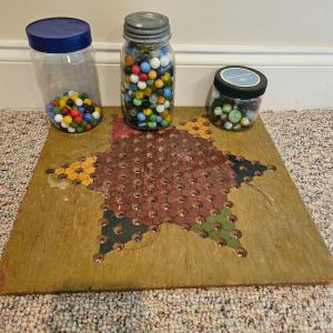Photo of Chinese Checkers Board and Marbles (BD-DW)