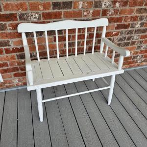 Photo of White Double Bench (OP-JS)