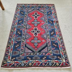 Photo of Red/Blue Turkish Style Area Rug (K-JS)