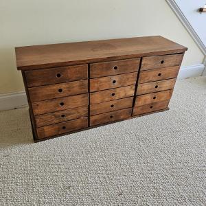 Photo of Wooden 15 Drawer Apothecary Cabinet (LR-JS)