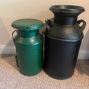 Photo of Two Metal Milk Cans (BPR-MG)