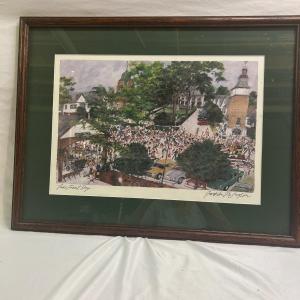 Photo of ‘Lake Forest Day’ Signed Watercolor Print by Franklin McMahon (BS-MK)