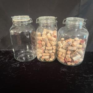 Photo of Three Glass Jars with Latching Lids (BS-MG)