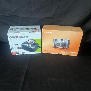 Photo of Canon Powershot A610 Digital Camera & Omni Scan Scanner (LR-MG)