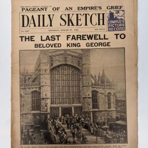 Photo of Daily Sketch 1936 Vintage Newspaper