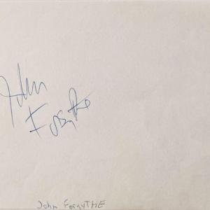 Photo of Actor John Forsythe autograph 