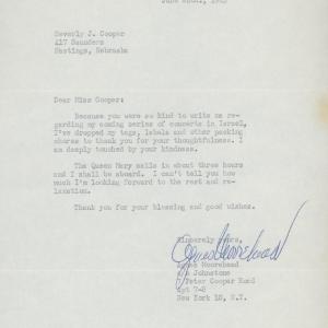 Photo of Agnes Moorehead BeWitched signed personal letter