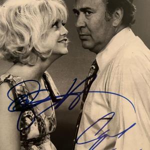 Photo of Laugh In Carl Reiner and Goldie Hawn signed photo
