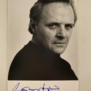 Photo of Silence of the lambs Anthony Hopkins photo and original signature