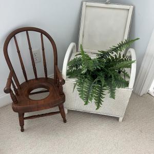Photo of Vintage Child’s Hoop Back Potty Chair and More (UB1- MK)