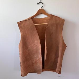 Photo of Vintage Campfire Girls Fabric Dress and Leather Vests (UB3-DZ)