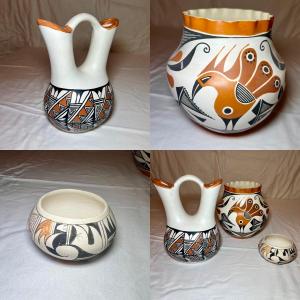 Photo of Pueblo Pottery - Wedding Vase Plus Adrian Trujillo Vase & More (LR-RG)