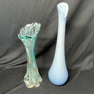Photo of Art glass bud vases