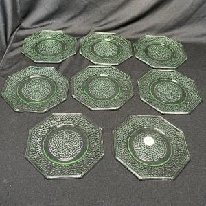 Photo of Cracked Ice Uranium glass plates