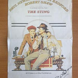 Photo of Paul Newman Signed The Sting Poster