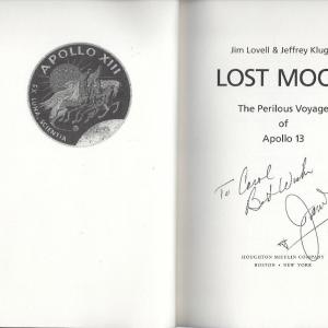 Photo of Lost Moon: The Perilous Voyage of Apollo 13 signed book