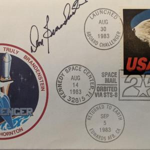 Photo of Daniel Brandenstein Signed NASA 25th Anniversary Challenger First Day Cover  