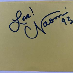 Photo of Naomi Judd original signature