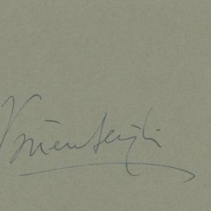 Photo of Vivien Leigh signature cut. GFA Authenticated