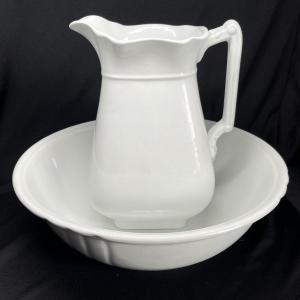 Photo of Antique Ironstone Pitcher & bowl