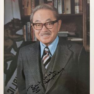 Photo of Samuel Ichiye Hayakawa signed photo